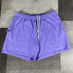 Nike Solo‎ Swoosh French Terry Mens Purple Athletic Shorts Size 2XL DX0817-567